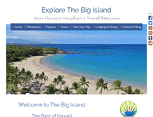 Tablet Screenshot of explore-the-big-island.com
